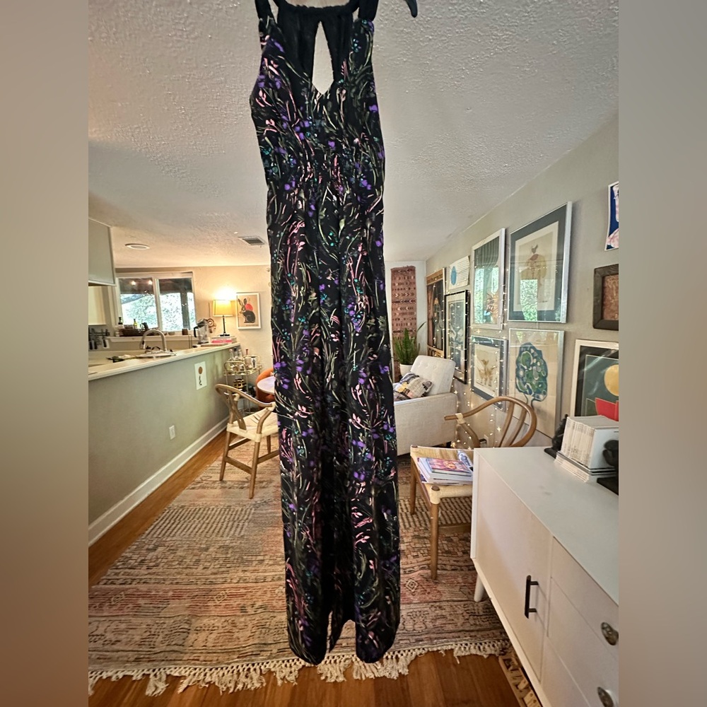 Floral Black elegant dress